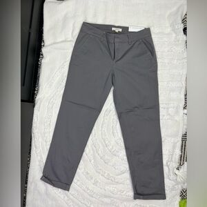 Loft grey girlfriend chinos size 2